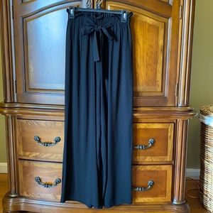 Calvin Klein Palazzo Style Black Beach Pants